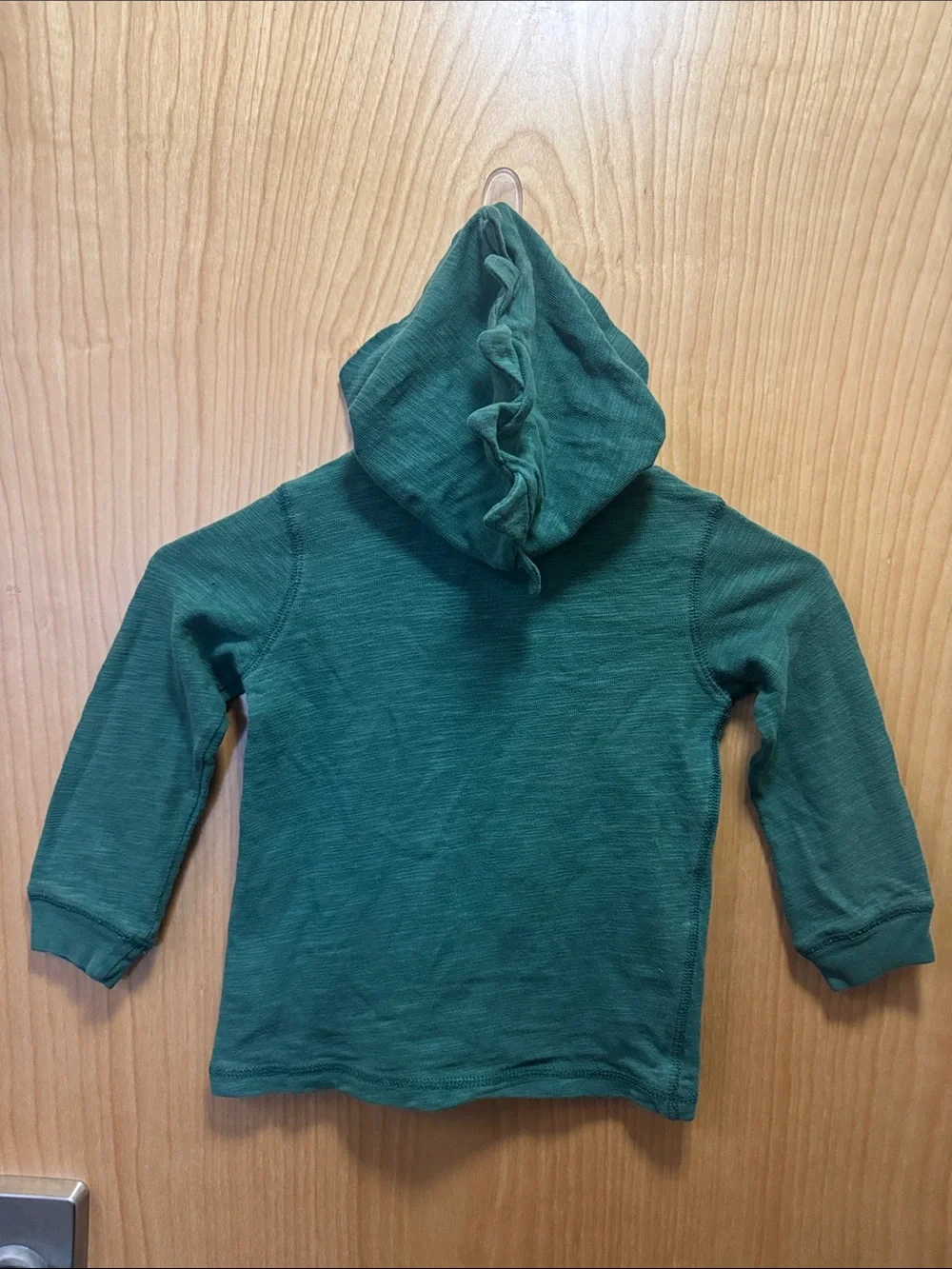 EUC Green Carter’s size 3T hoodie with a dinosaur spiked hood.